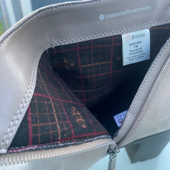 Waterproof Platform Ankle Bootie Zippered	11 - Picture 2 of 8